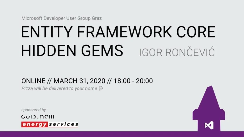 Meetup visual for Entity Framework Core Hidden Gems